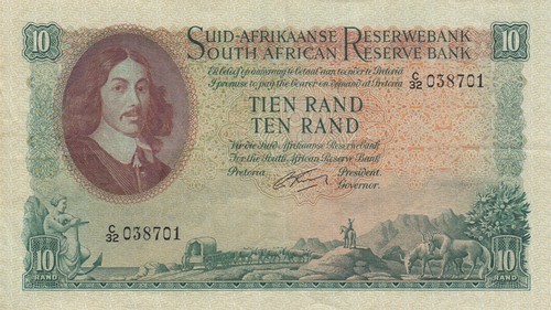 Sudafrica rand jan van - -,